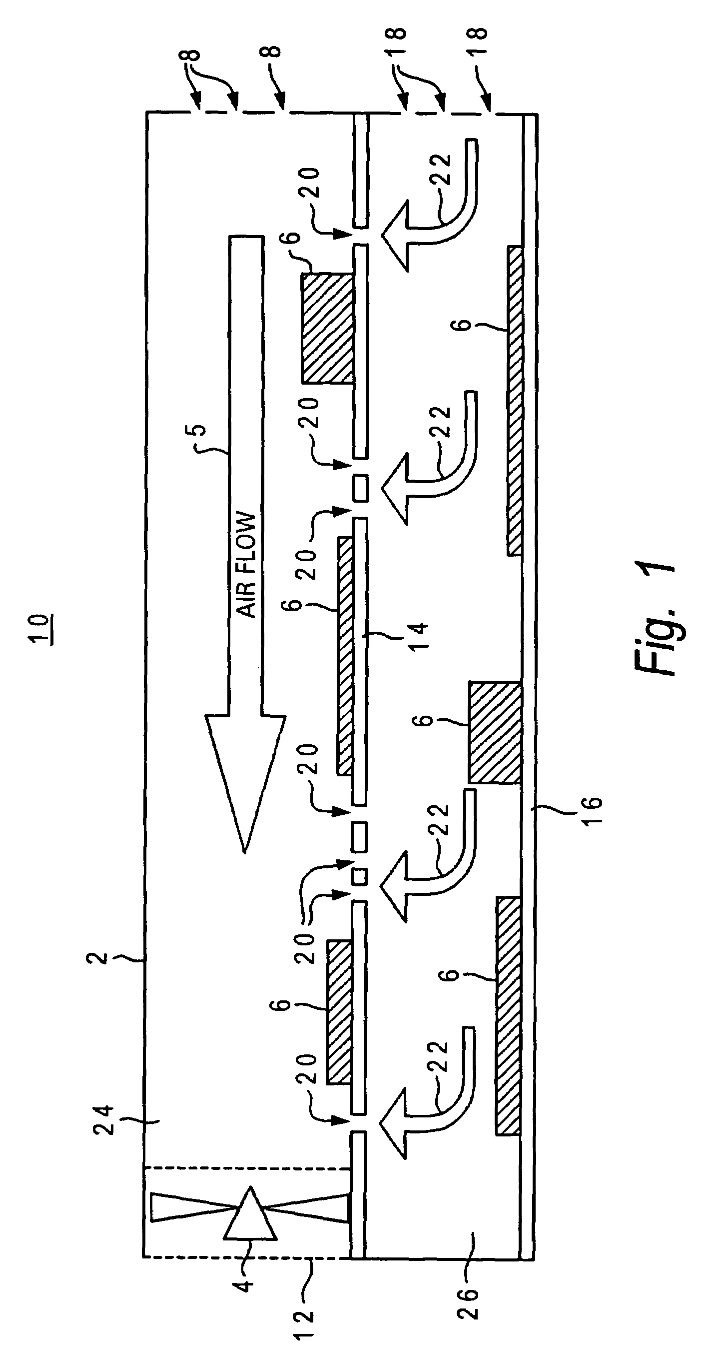 Cooling apparatus for vertically stacked printed circuit boards