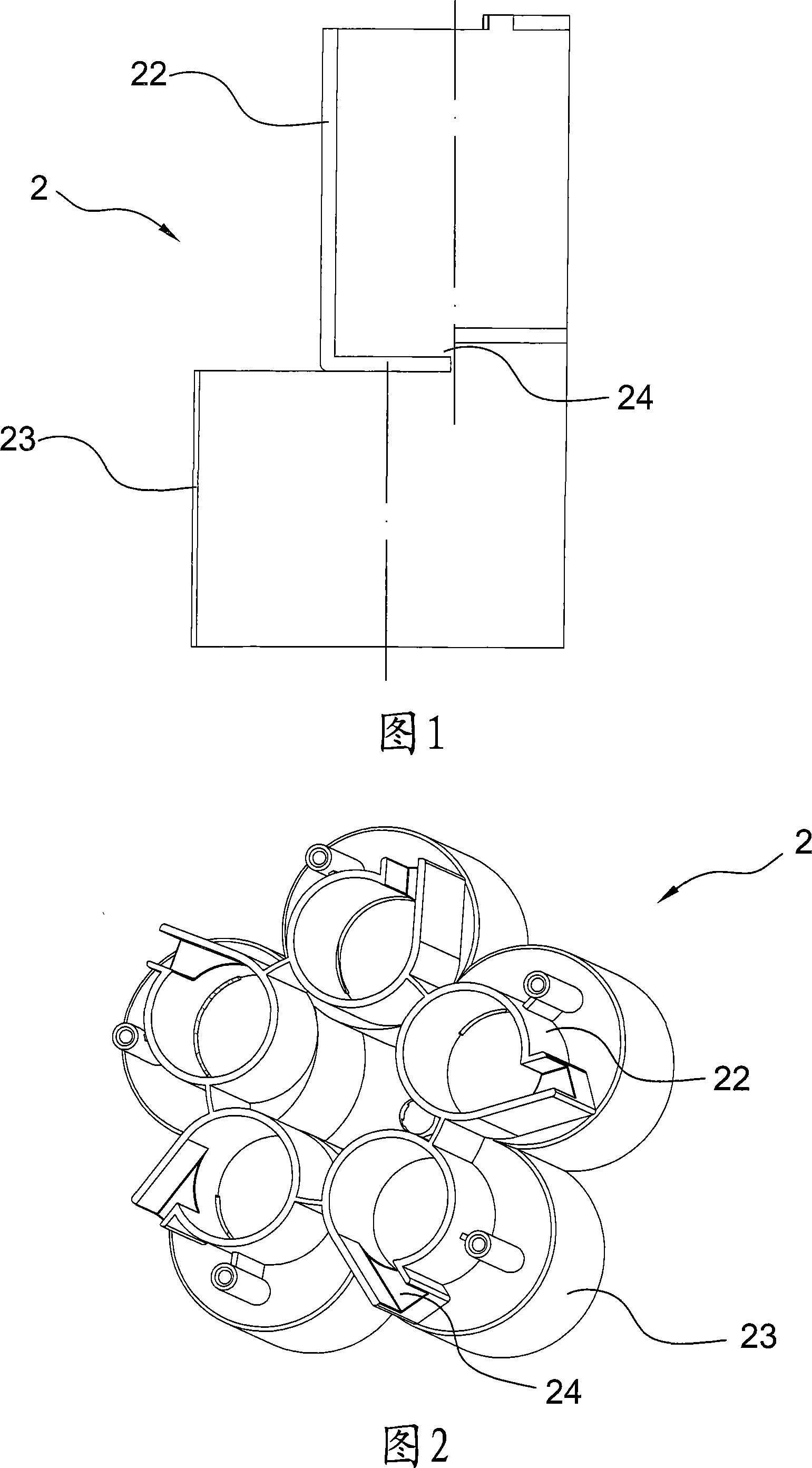 Cyclone separating device and cyclone separating assembly provided with the same for dust collector