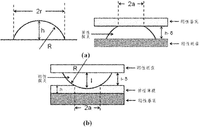 Method for measuring surface adhesive capacity and elastic modulus of soft material