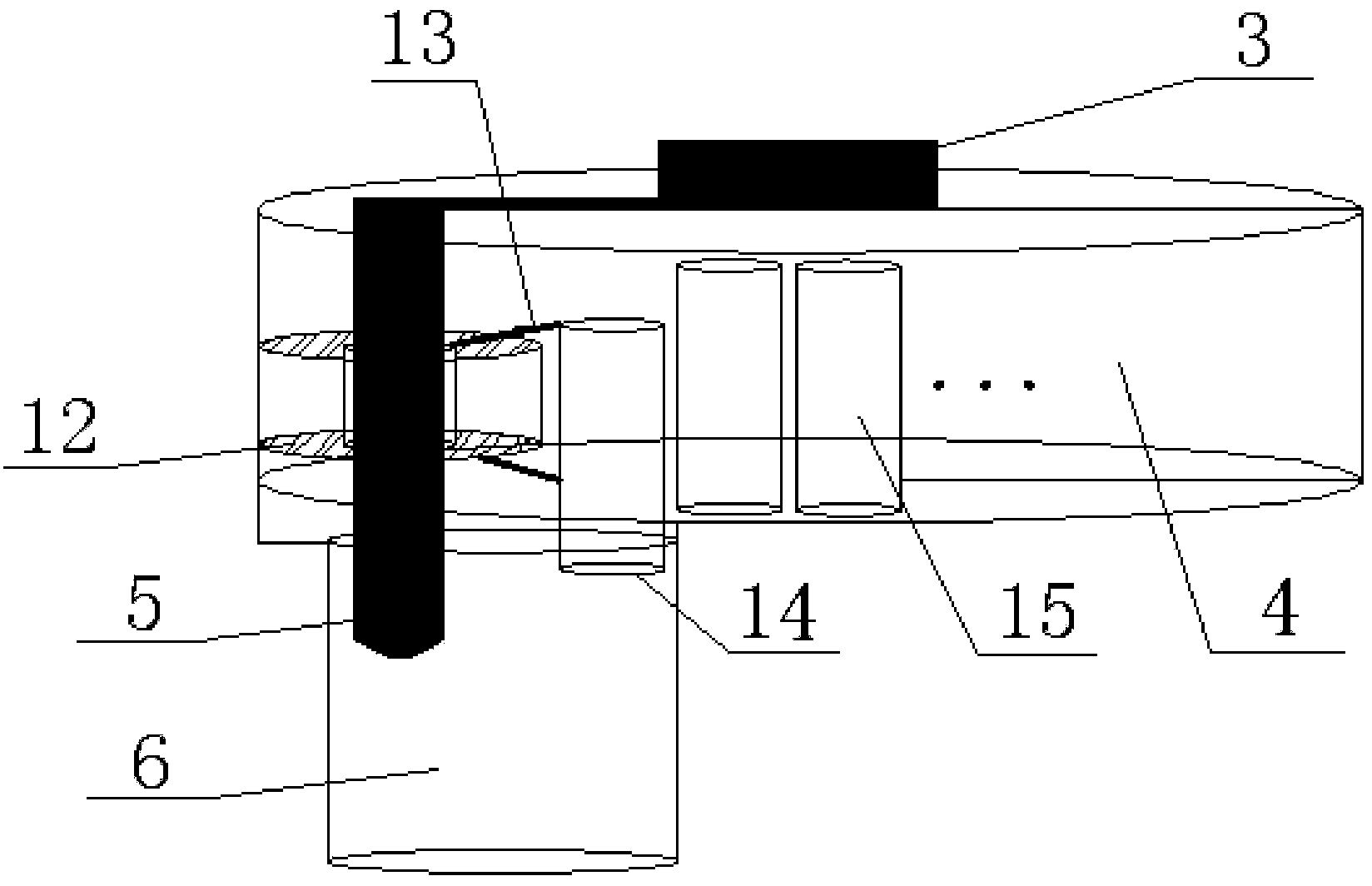 Different-voltage-class subsection arc-extinguishing anti-thunder gap device