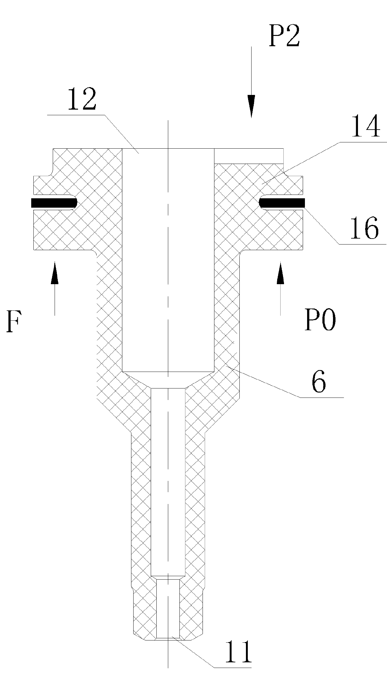 Pressure reducing valve structure and method for adjusting gas pressure