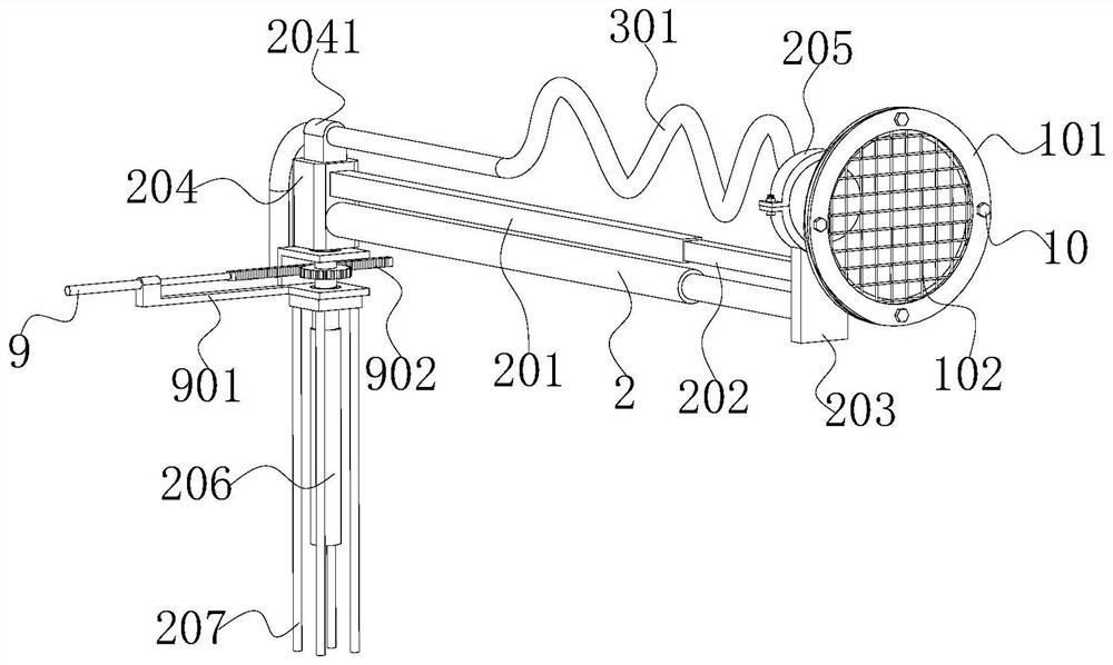 Movable dustproof device for driving face of coal mine