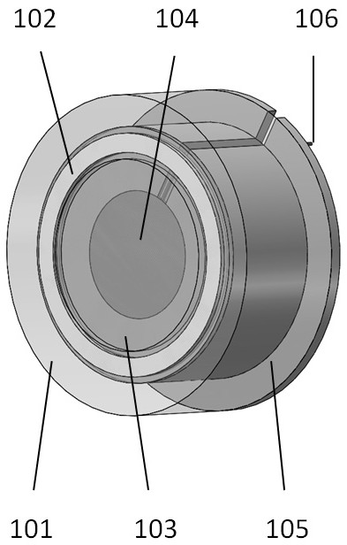 Impact jet pressure and vibration composite measurement device and impact jet pressure and vibration composite measurement method