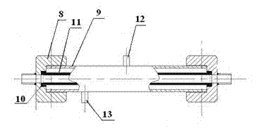 Device for coupling photocatalytic oxidation and inorganic ceramic membrane separation