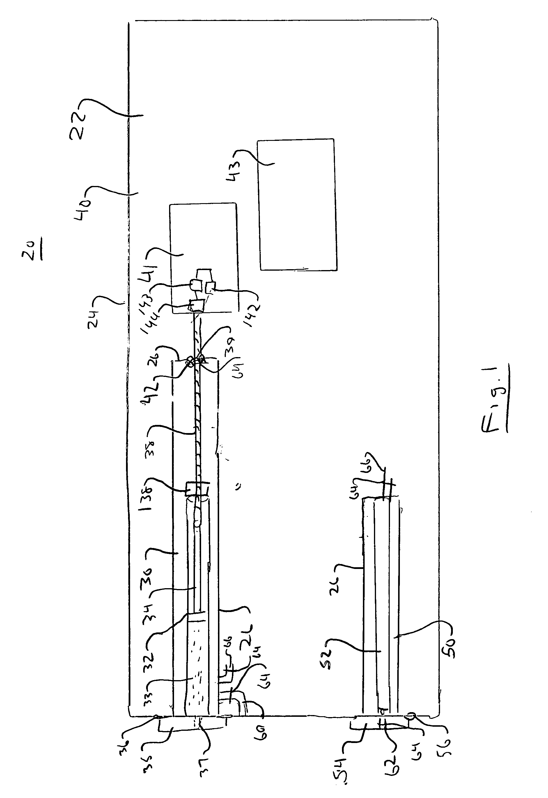 External infusion device having a casing with multiple cross-vented hermetically-sealed housings