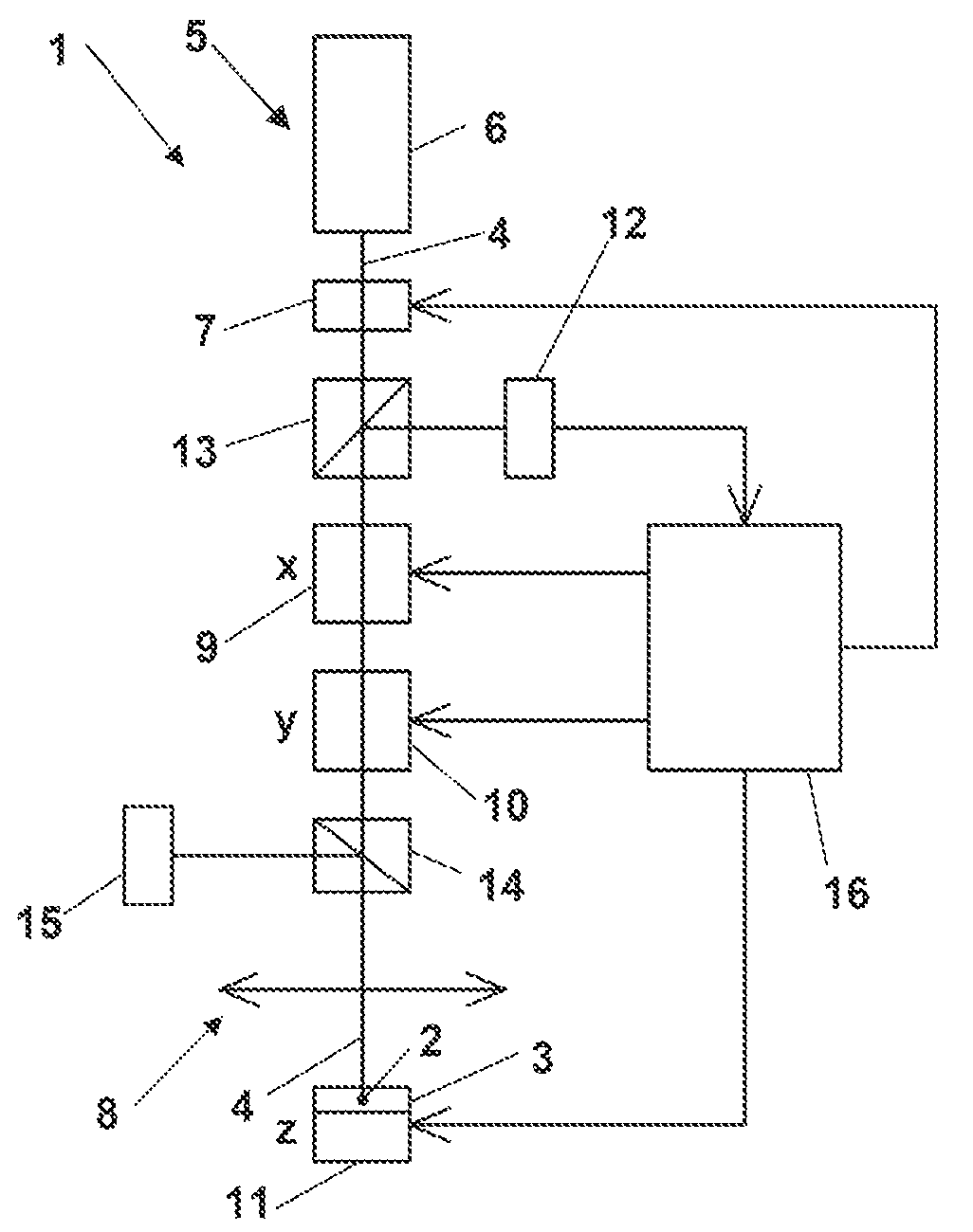 Method and apparatus for tracking a particle, particularly a single molecule, in a sample