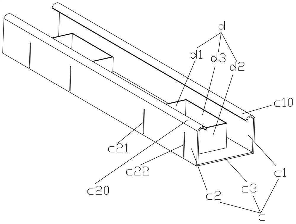 Main keel structure and keel frame