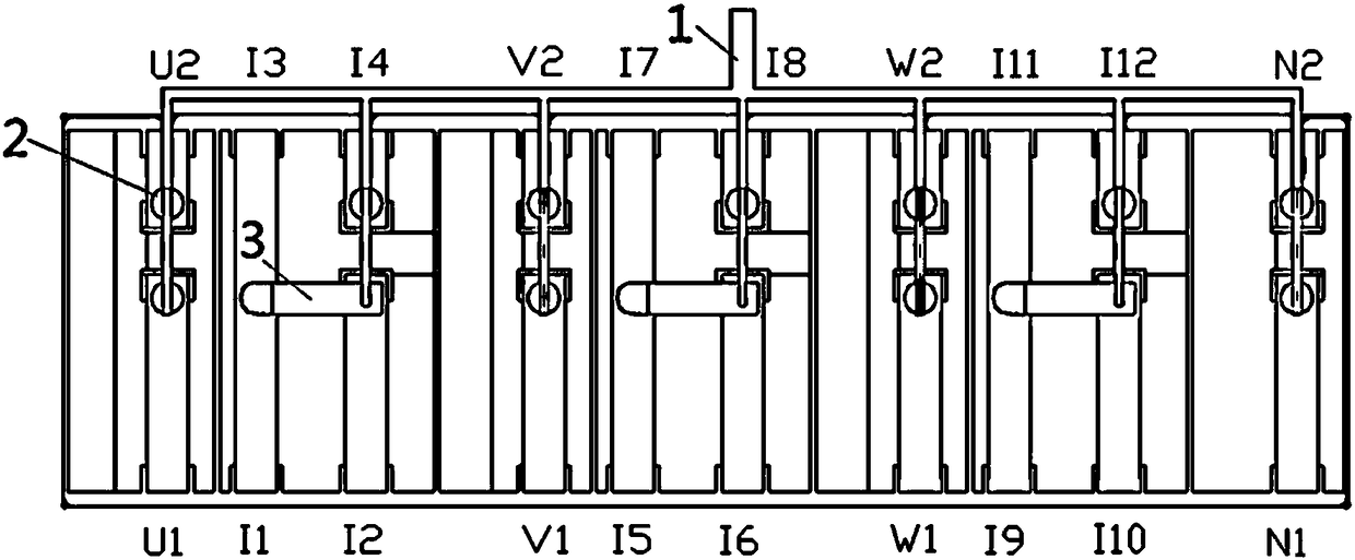 Knife switch type electric energy metering combined conjunction box