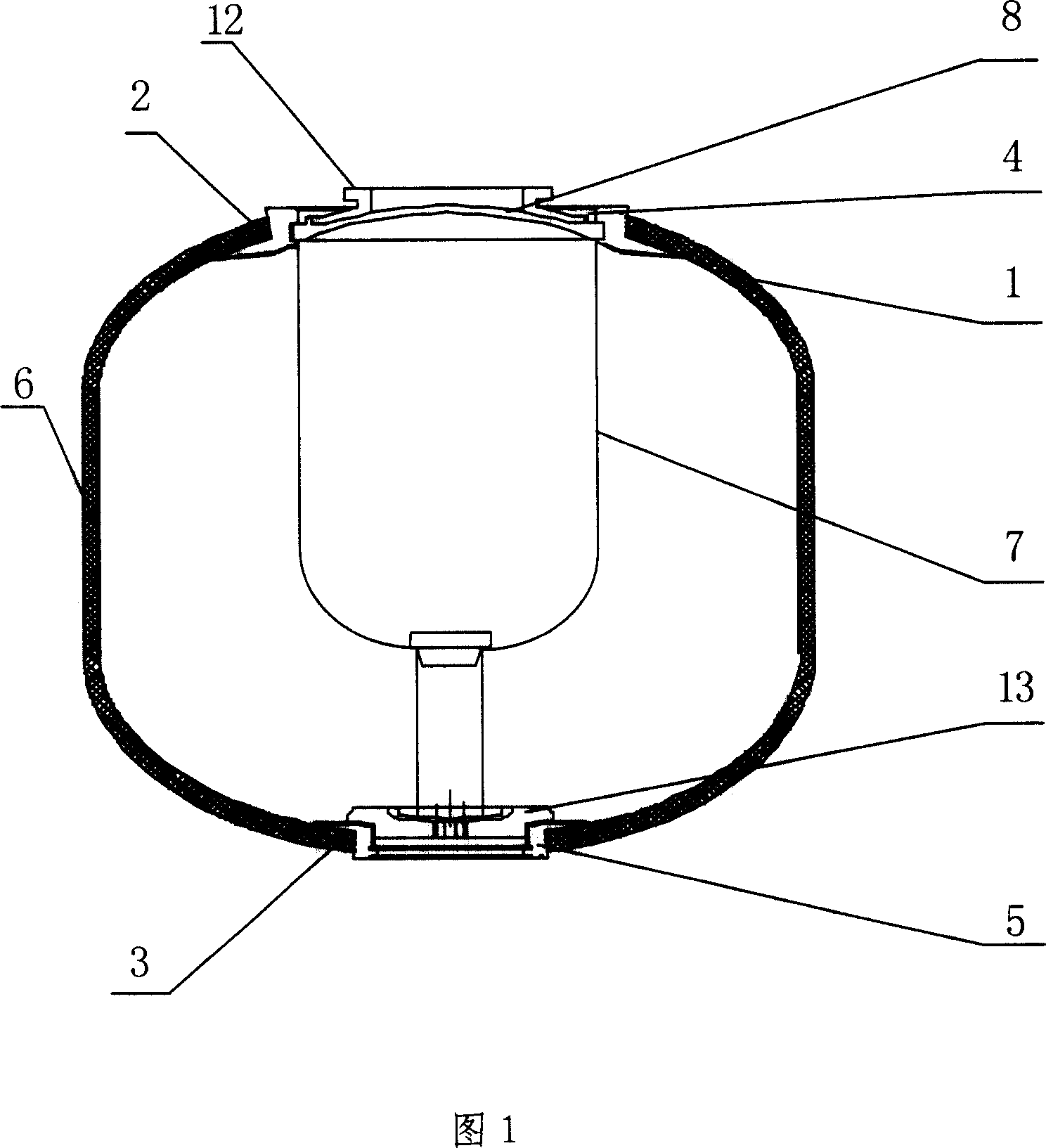 Flame-proof ball convenient for fast transferring and manufacturing method for composite material casing thereof