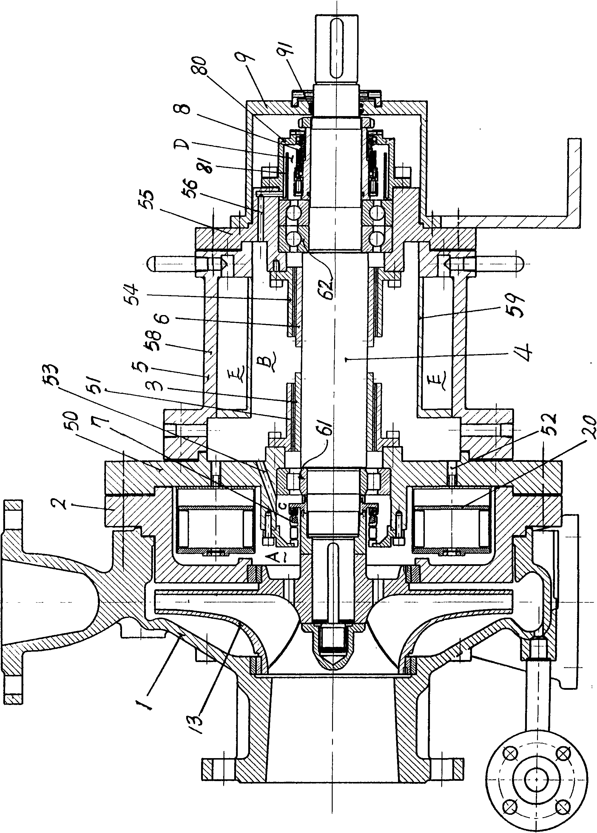 High performance mechanical canned motor pump