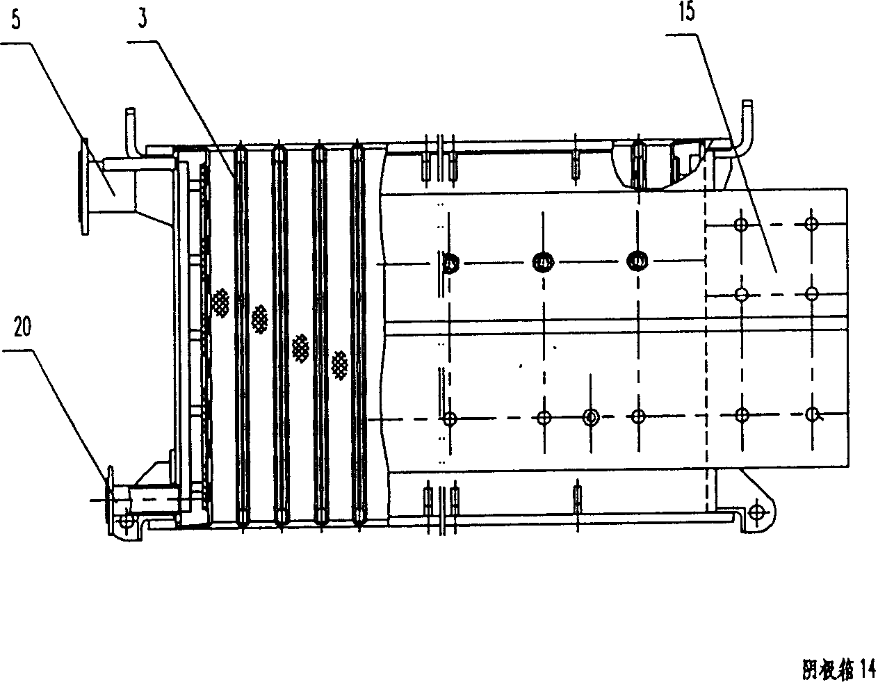 Activated cathode diaphragm electrolyzer with metal anodes