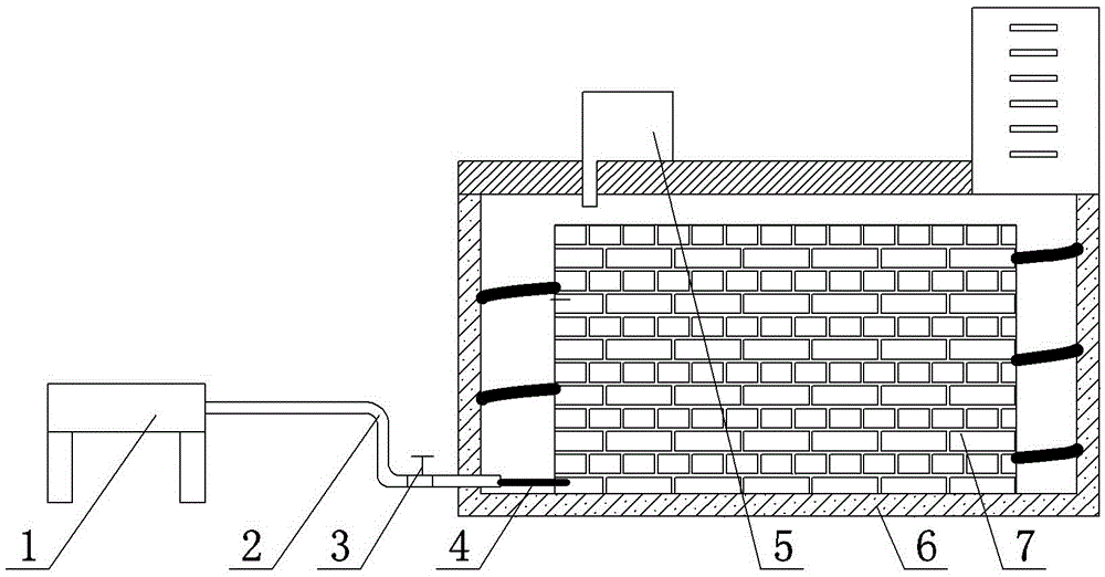 Fast green brick baking device