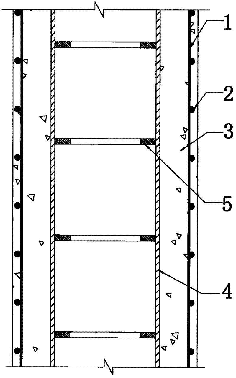 Internal steel tube confined reinforced concrete hollow pier