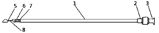 Axillary osmidrosis suction and scraping needle with pointed end