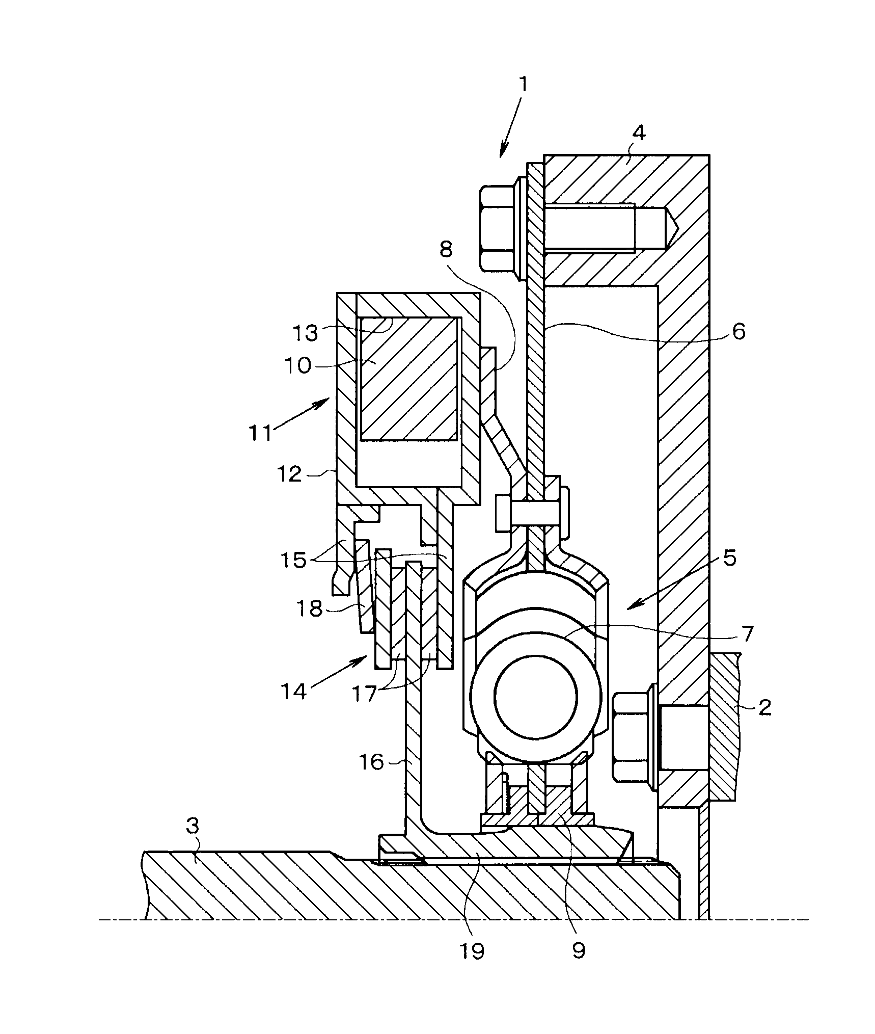 Vibration dumping device