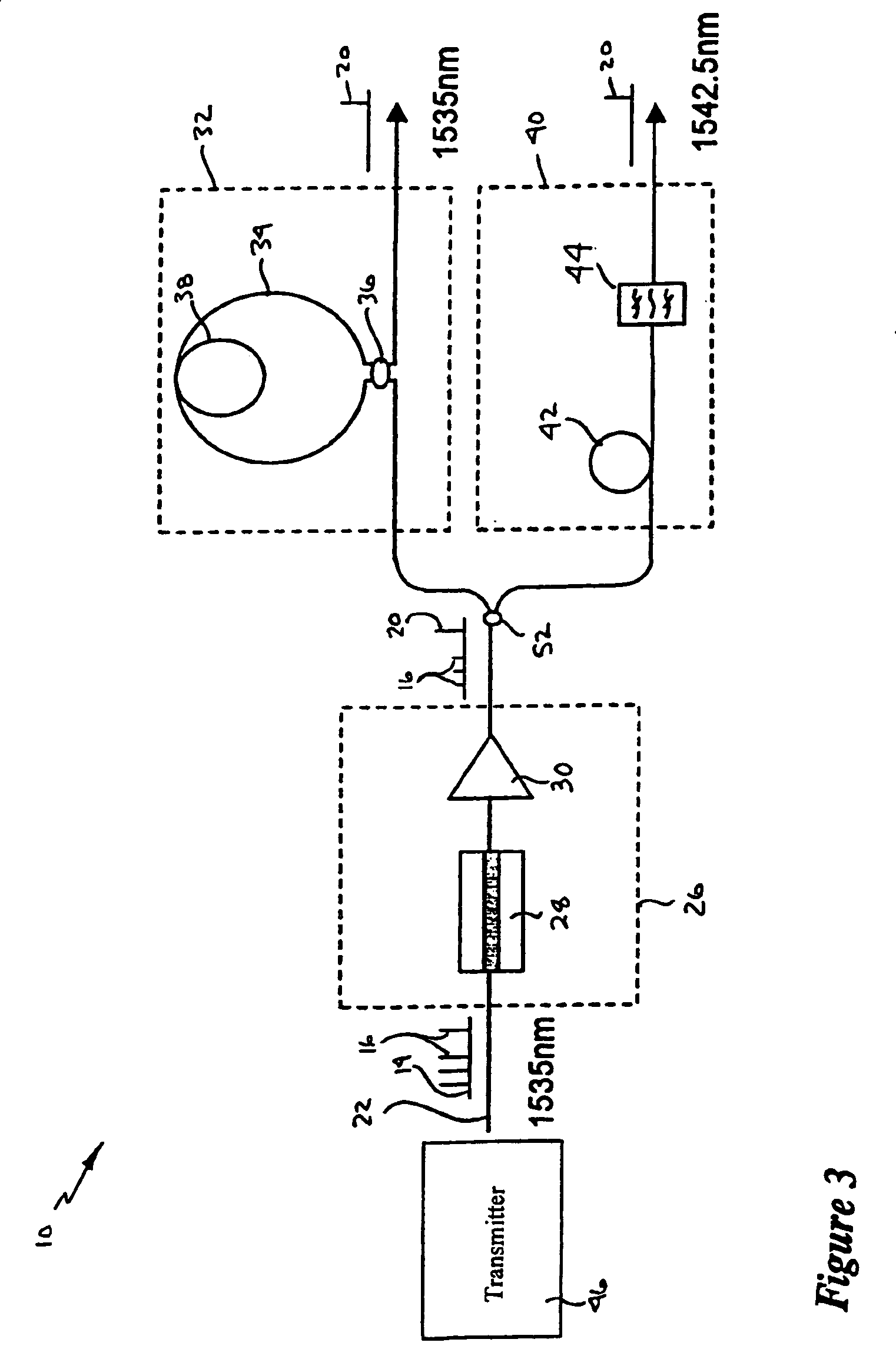 Self-synchronization of an optical packet network using seed pulses extracted from within the packets