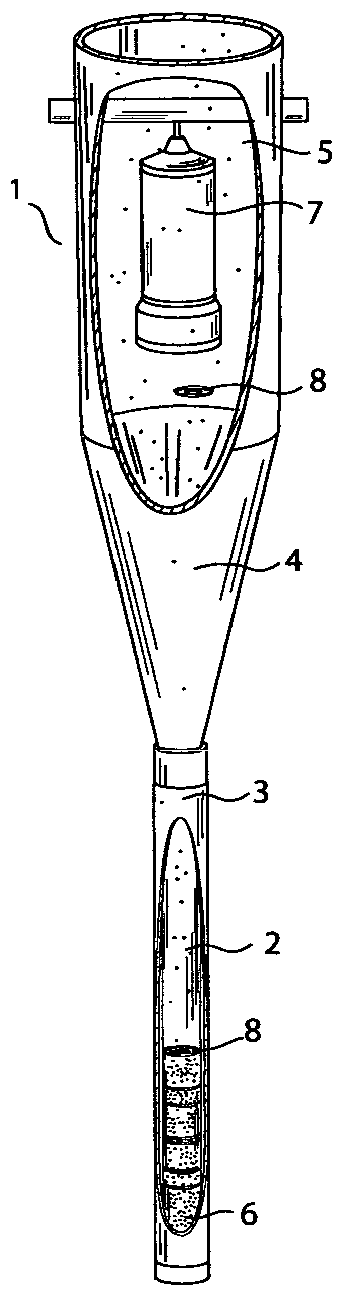 Partitioning sediment trap