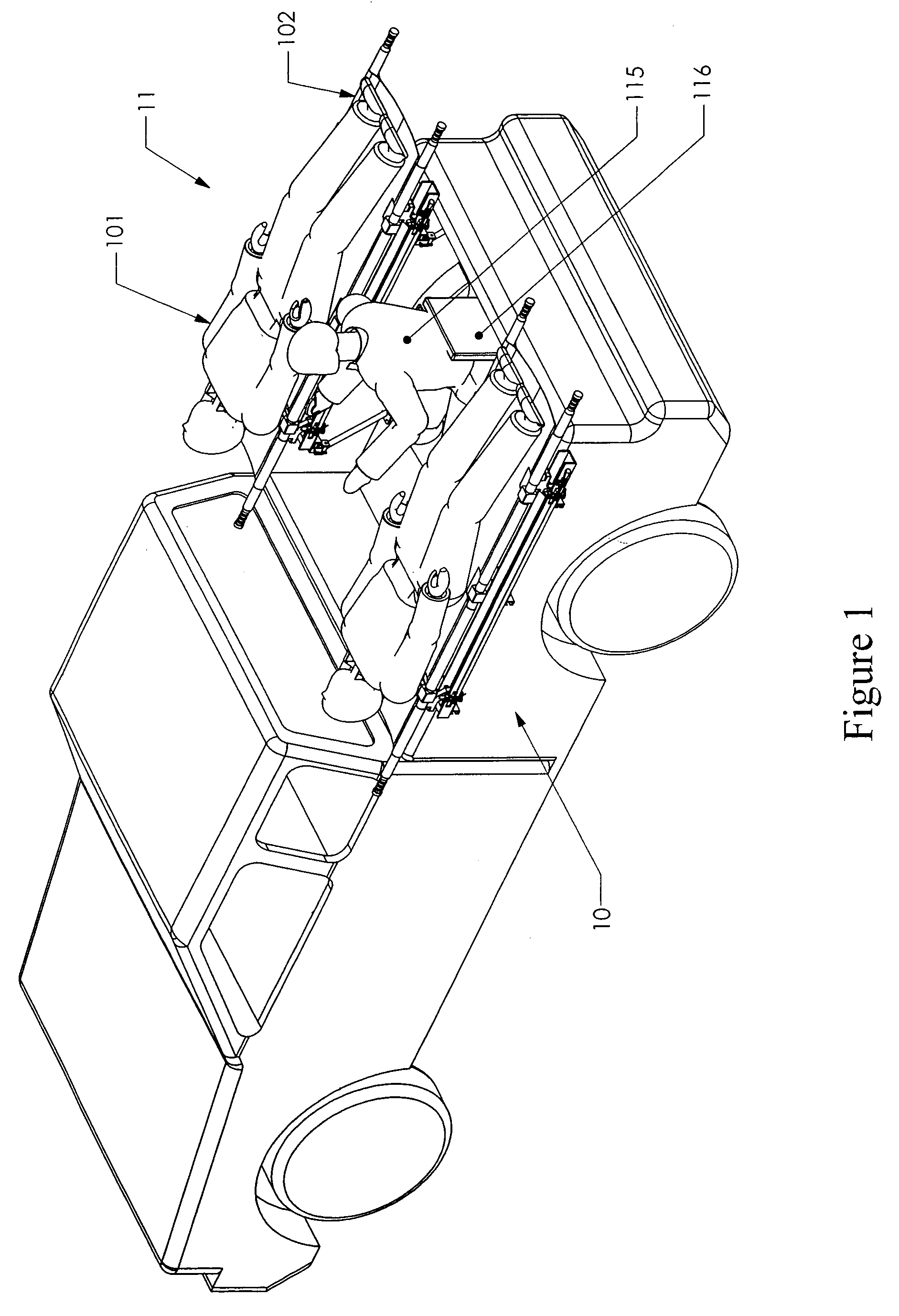 Rapid medical evacuation system for trauma patients