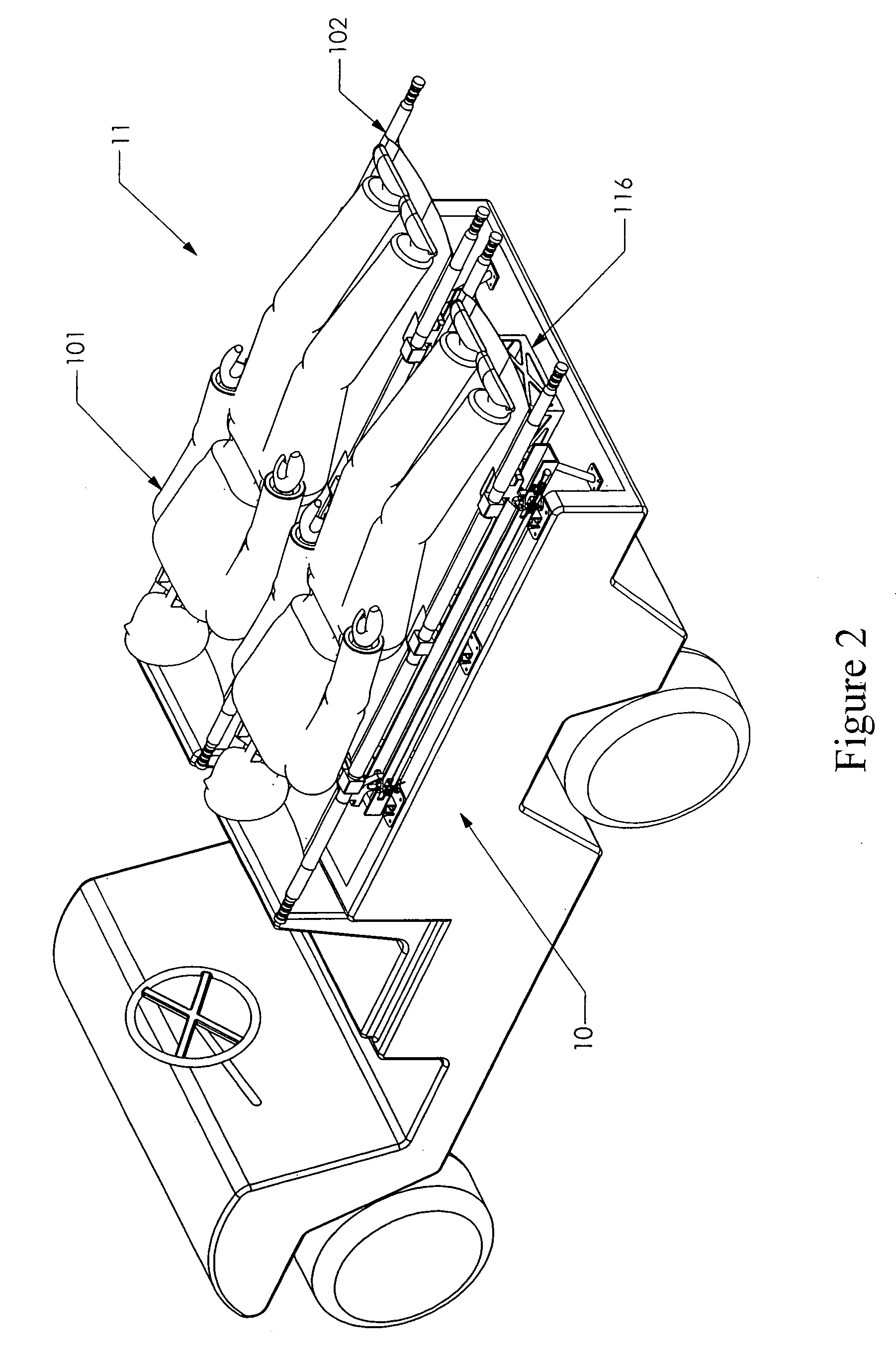 Rapid medical evacuation system for trauma patients