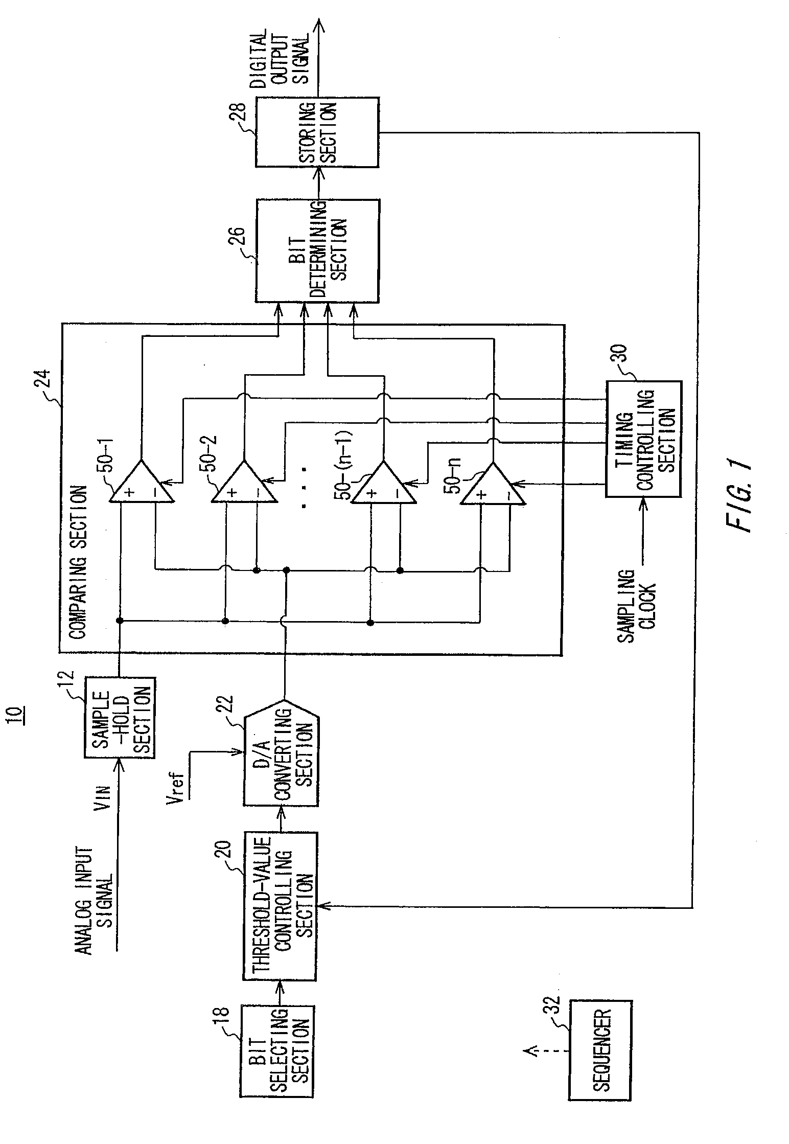 A-d converter and a-d convert method