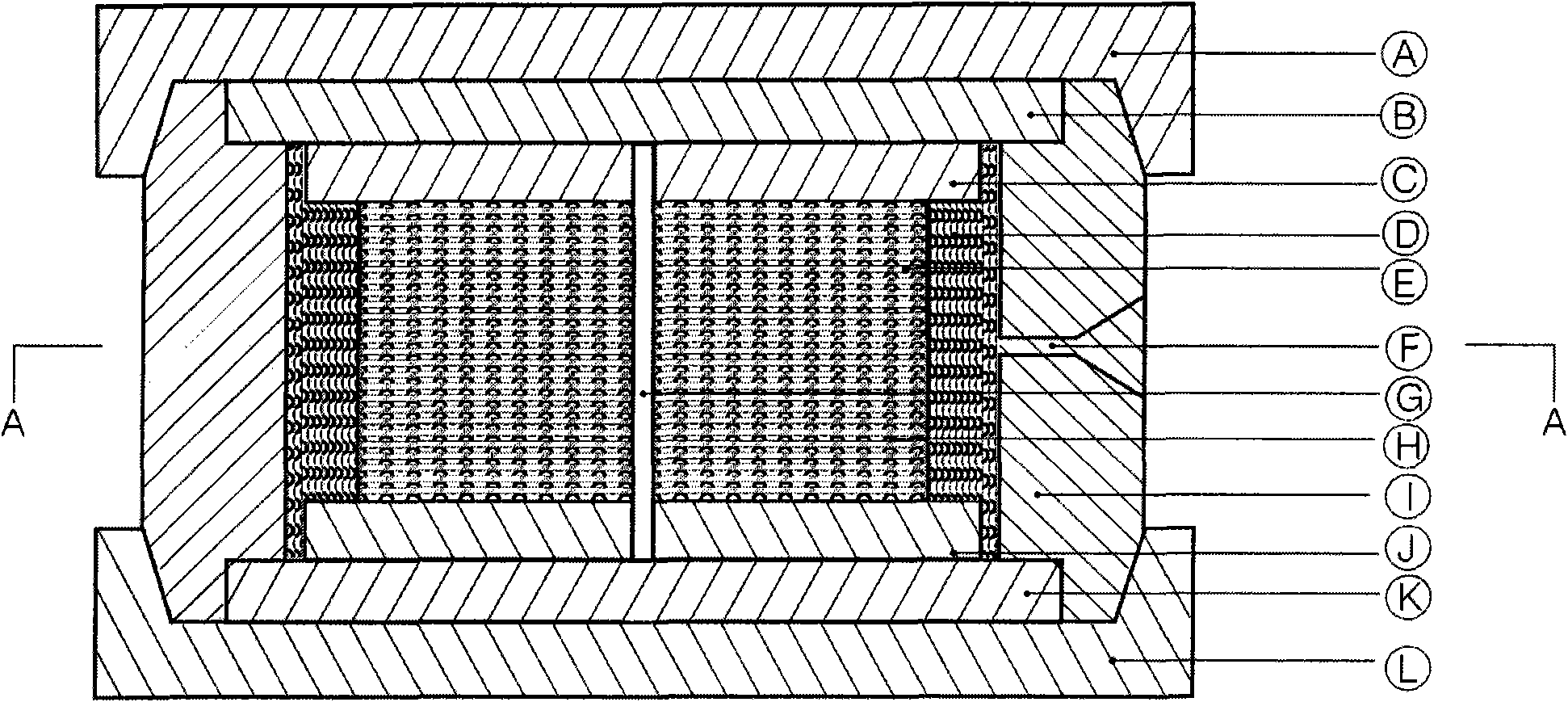 Vibration-isolating rubber bearing for building and manufacturing method thereof