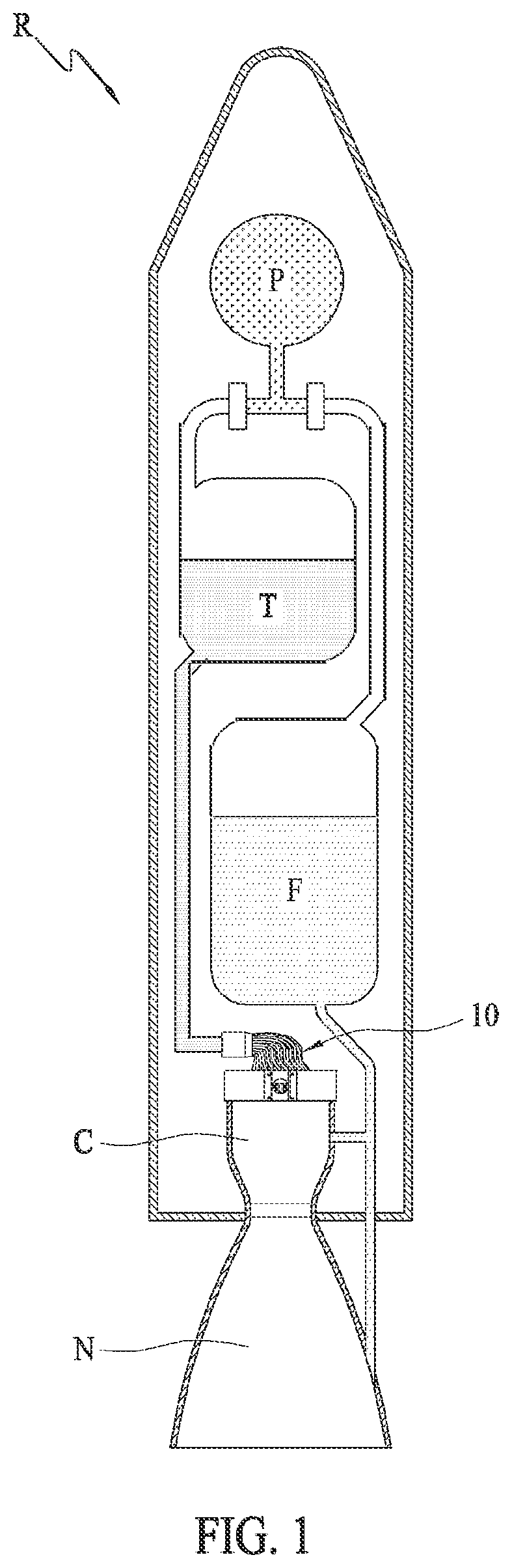 Injection device for liquid rocket