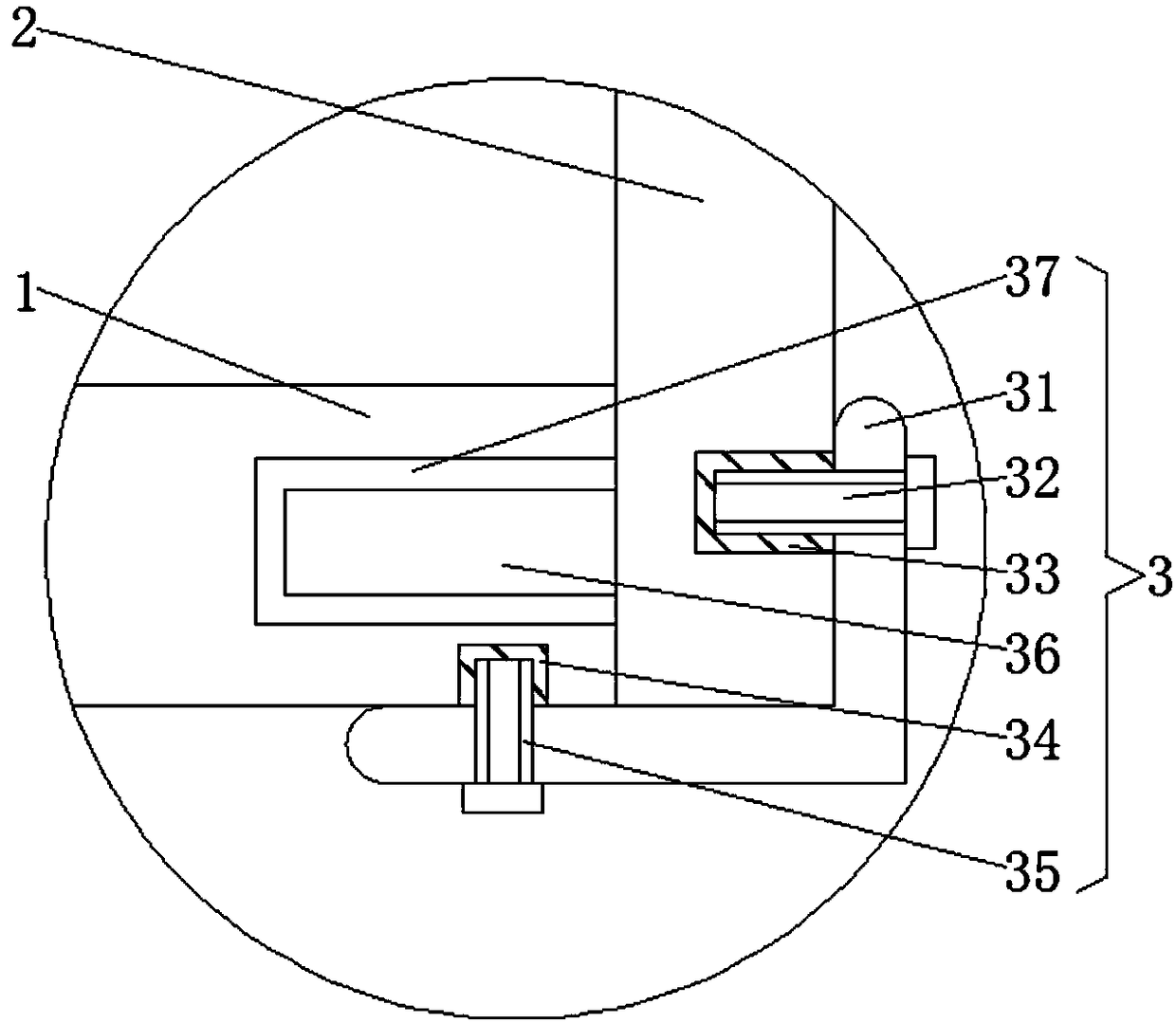 Photovoltaic protection platform with function of reducing labor