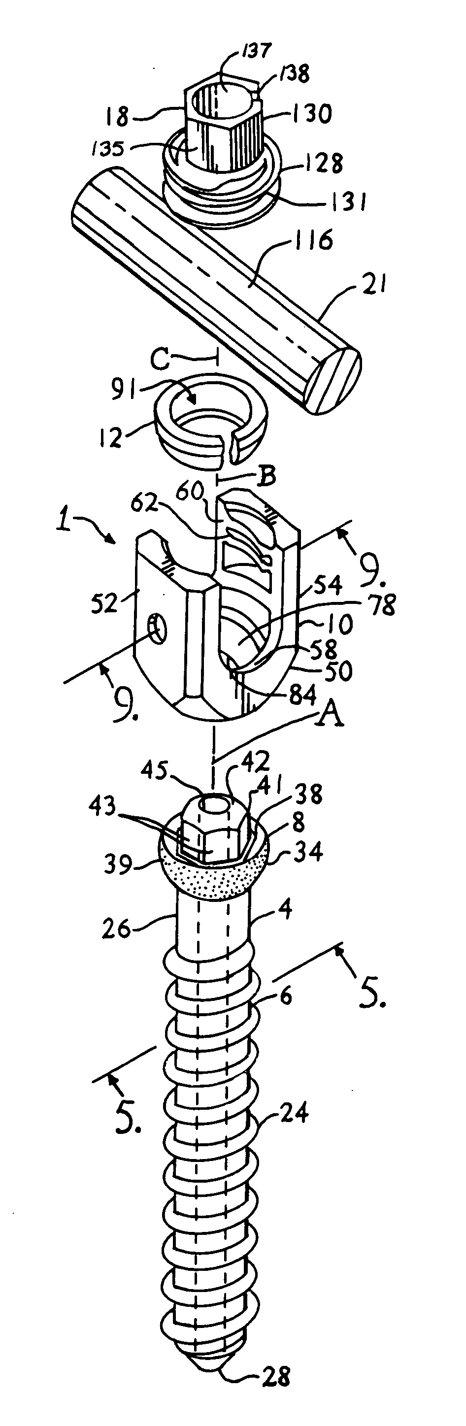 Polyaxial bone screw with compound articulation