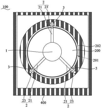 A handling device, wafer processing equipment, and wafer concentricity adjustment method