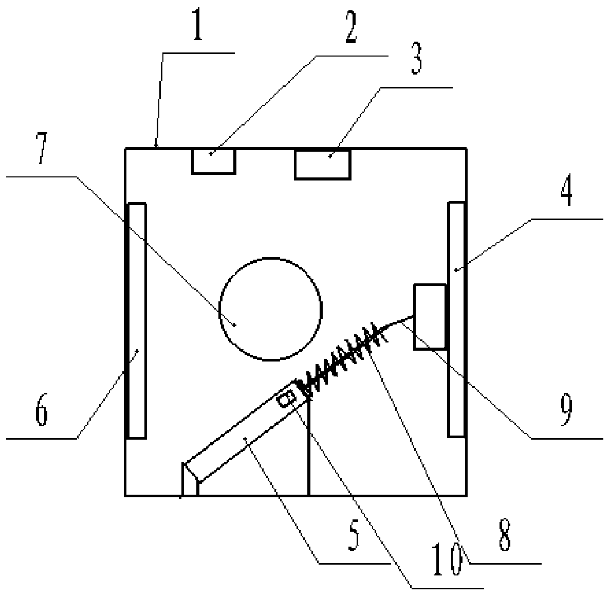 An electric vehicle electromagnetic anti-collision box