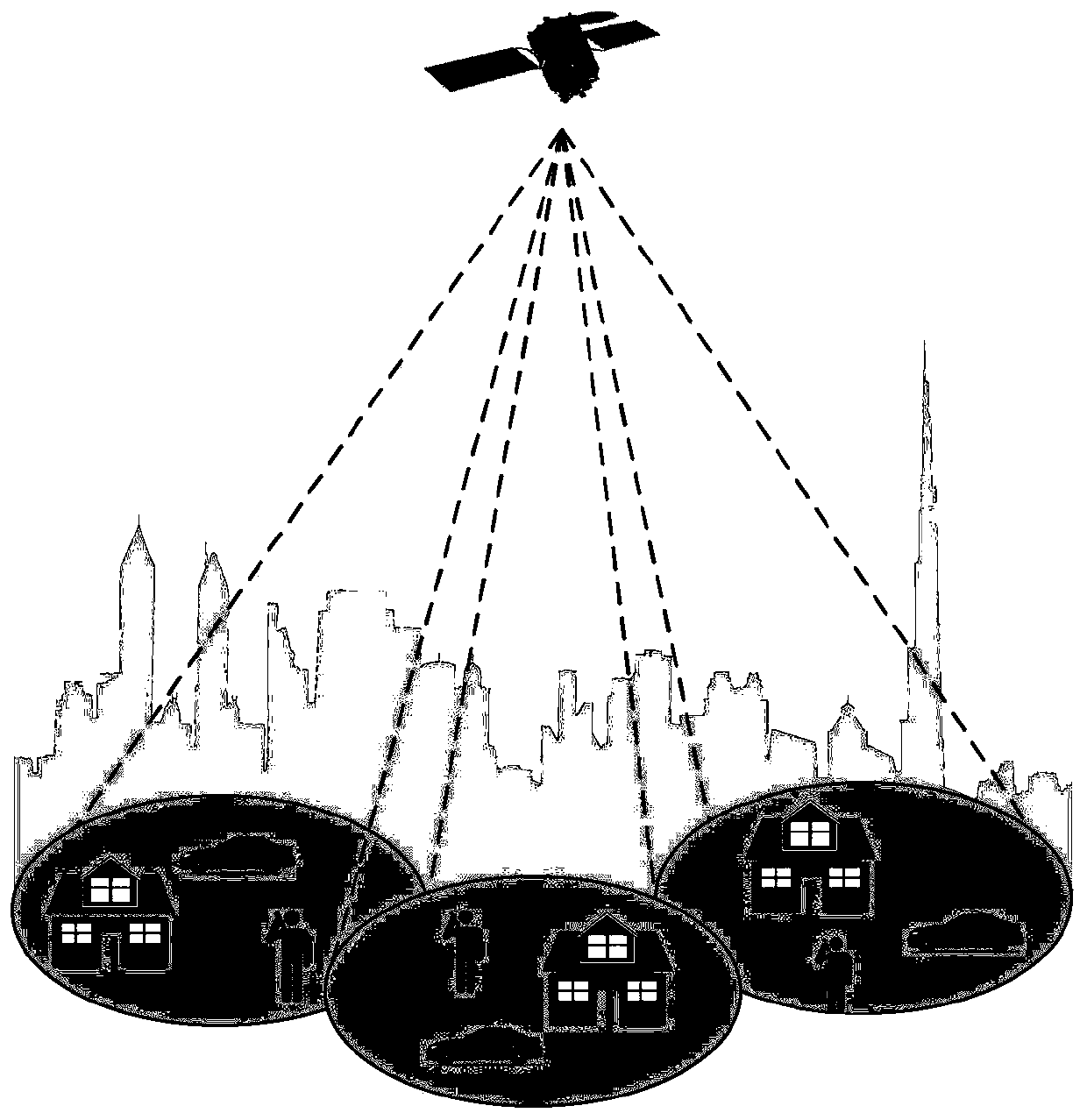 High-energy-efficiency robust precoding method suitable for multi-beam satellite communication system