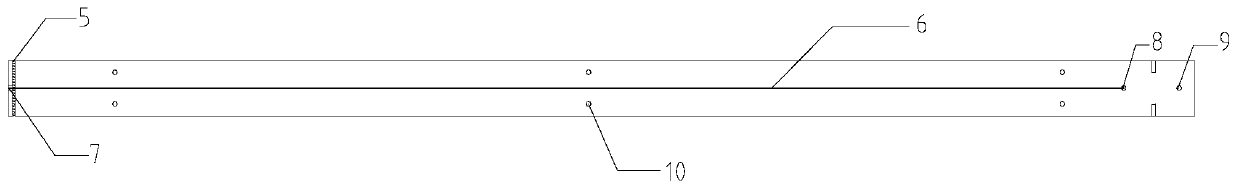 Support cleaning device and application method for preventing blast hole collapse in tunnel advance prediction