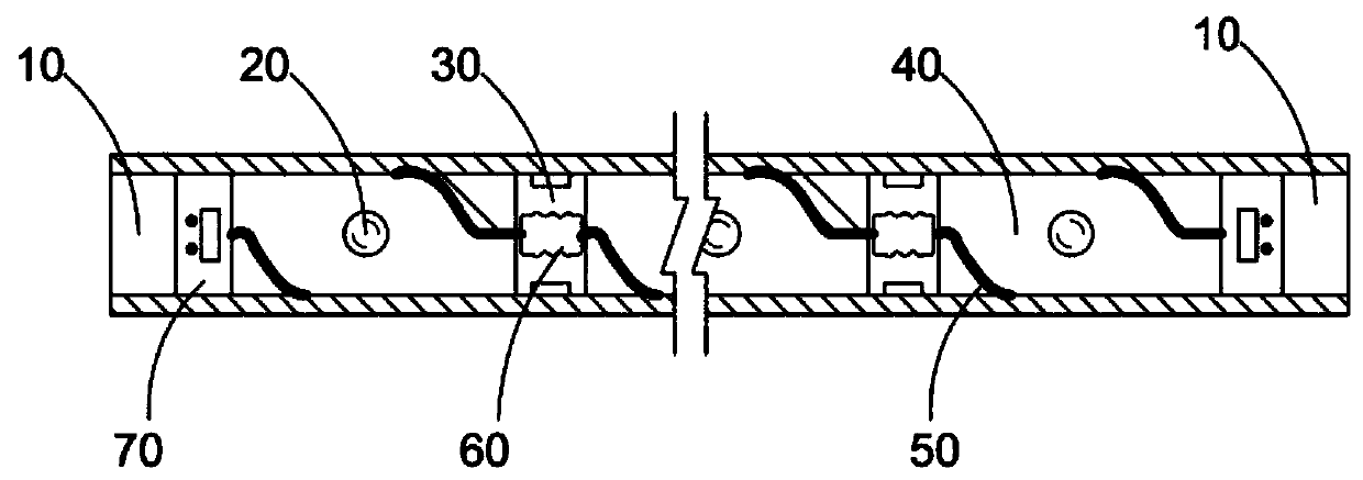 Perforating gun for horizontal well