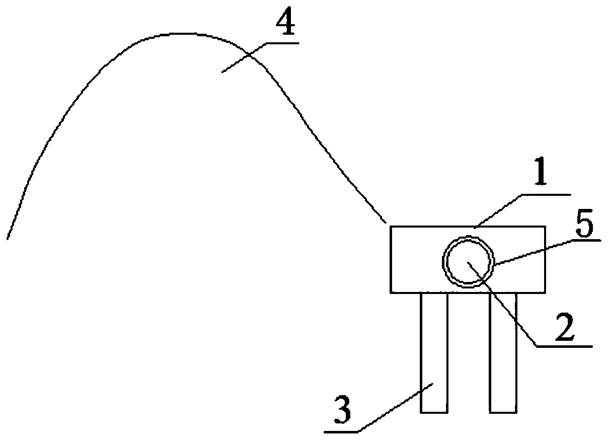 Anti-seismic protection structure of micro-pile frame pipeline