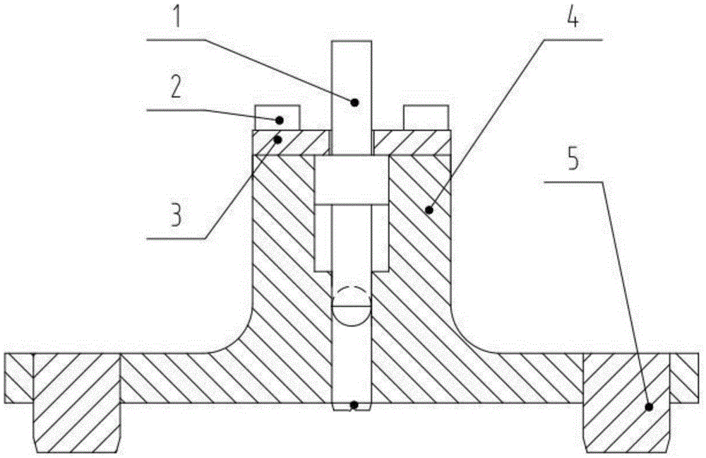 Mounting tool of inclined plane locating pin