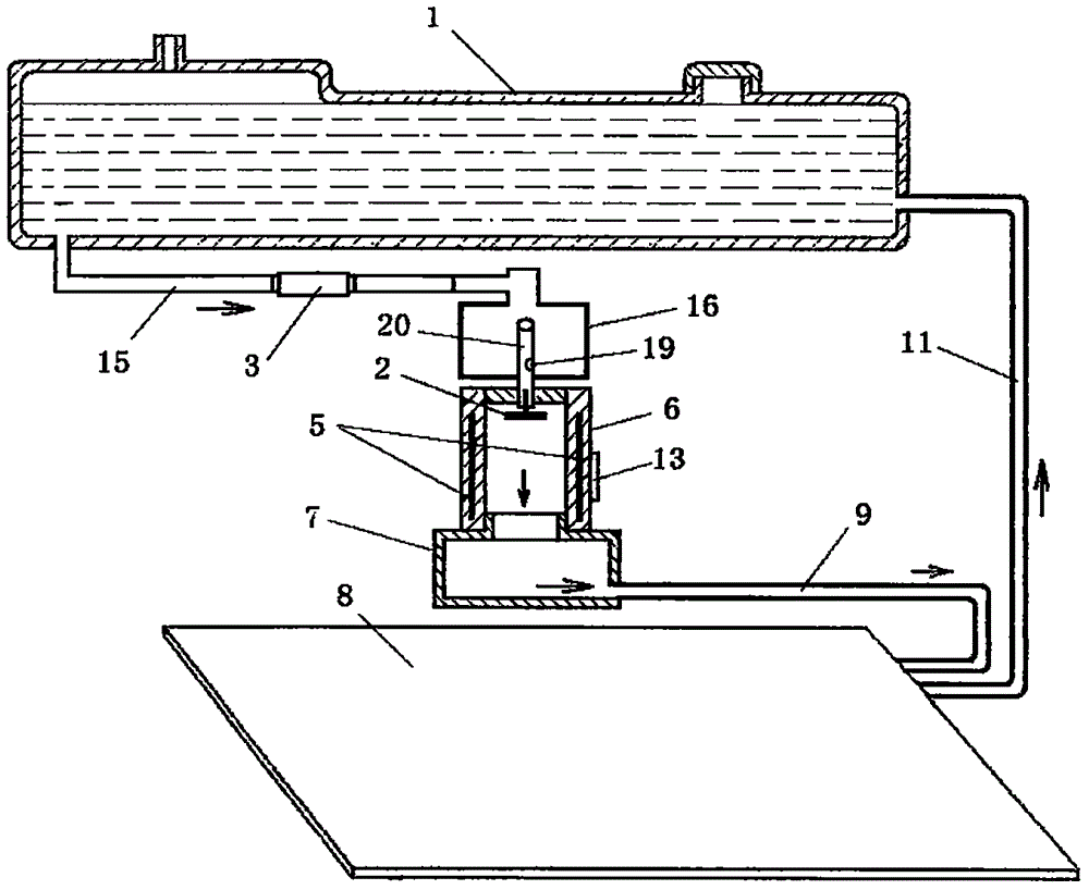 Heat energy water circulating system