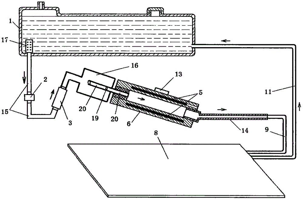 Heat energy water circulating system