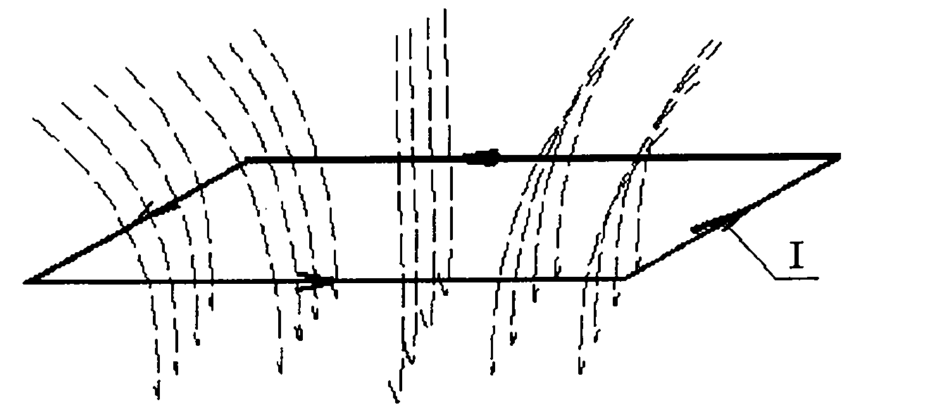 Transient electromagnetic splay transmitting and receiving coil