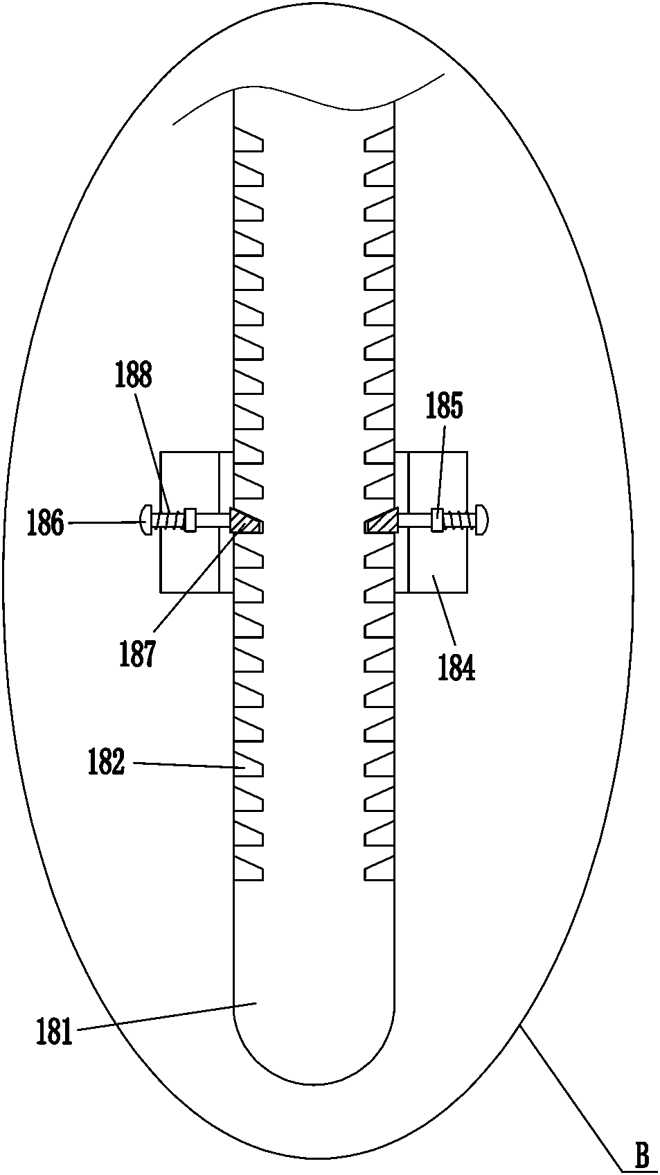 Rehabilitation device for patient with leg fracture