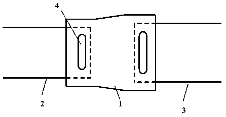 Welding connection method for aluminum alloy pipelines of different diameters