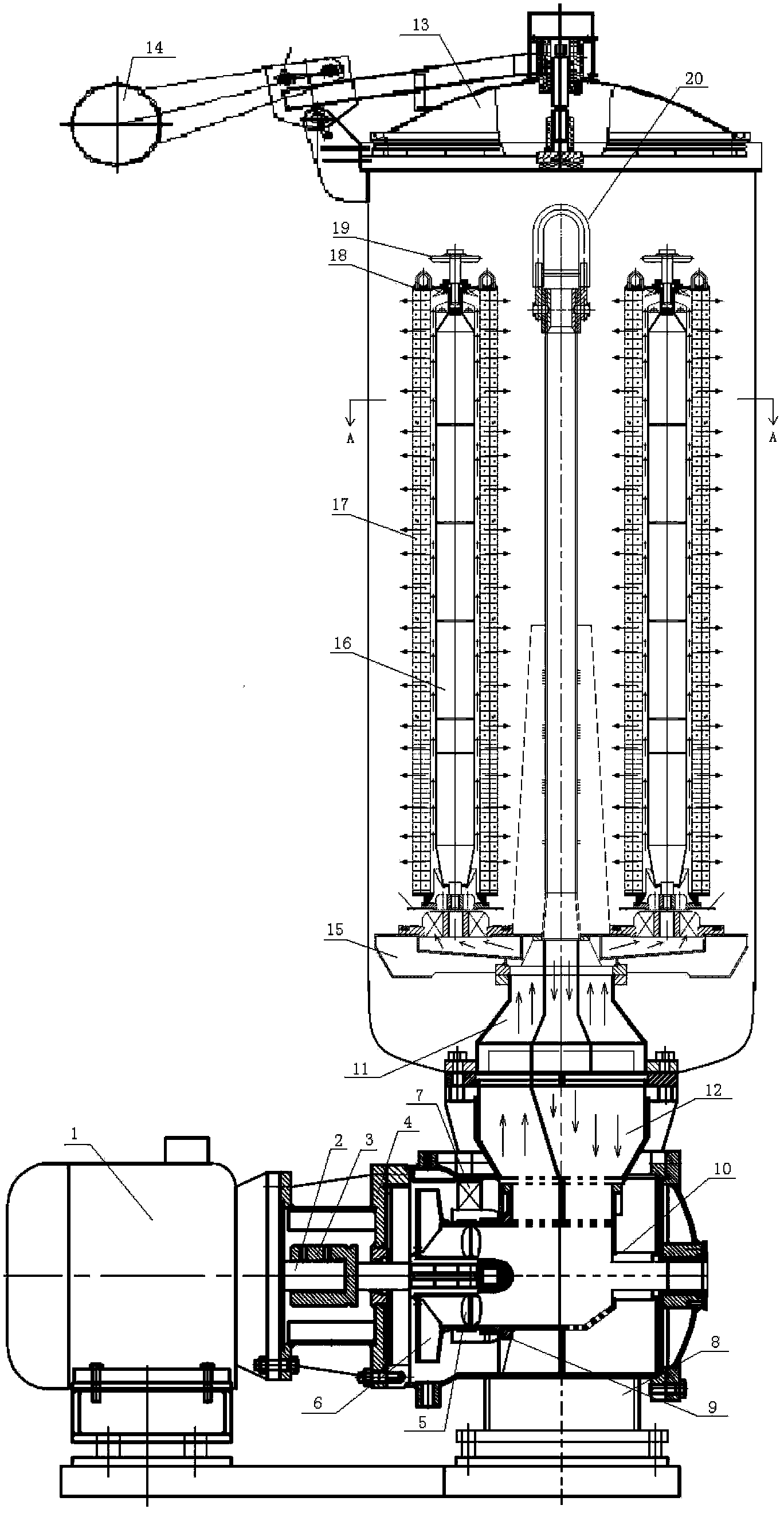 Ultralow liquor ratio zipper dyeing machine and dyeing process thereof