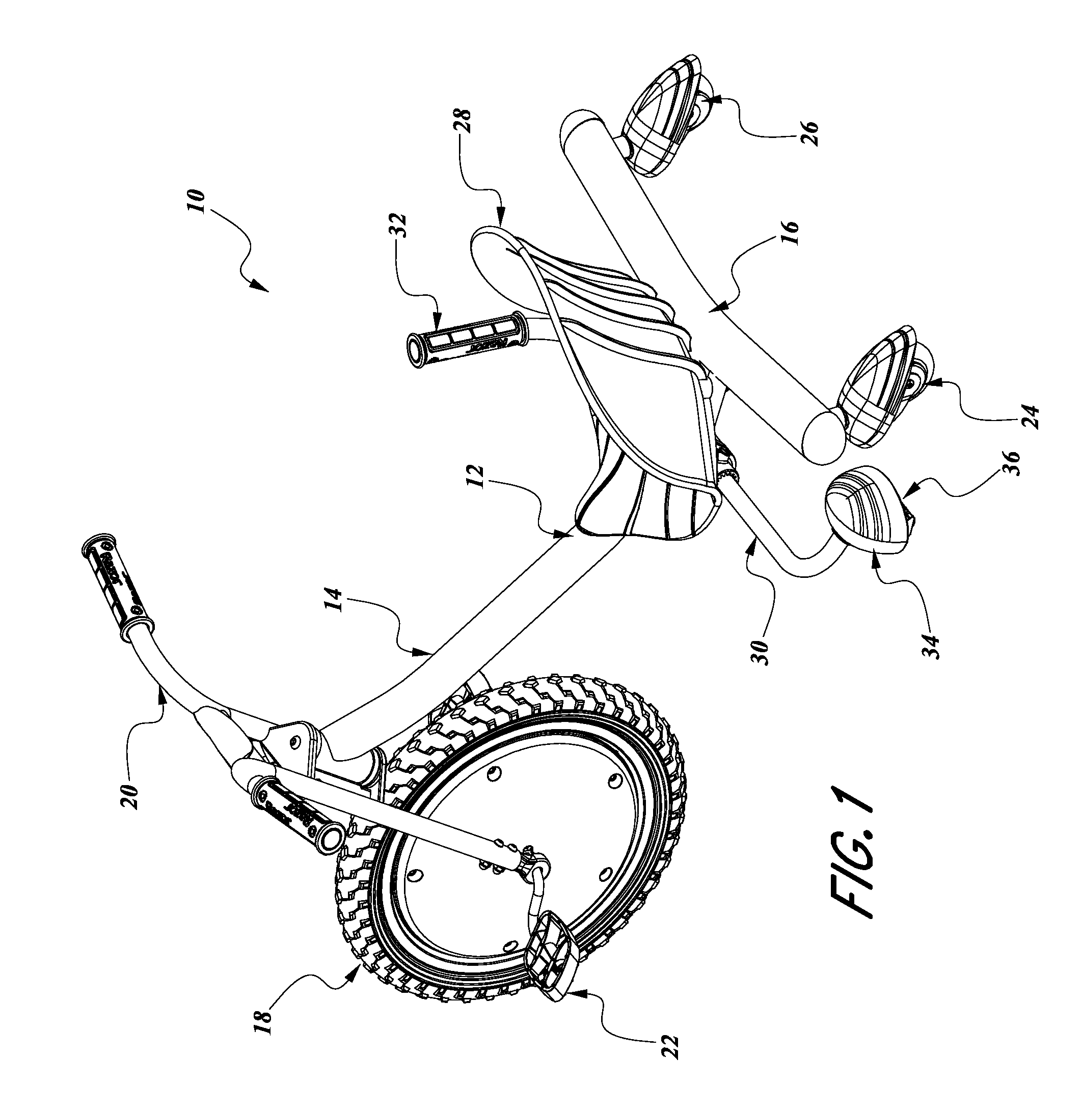 Sparking device for a personal mobility vehicle