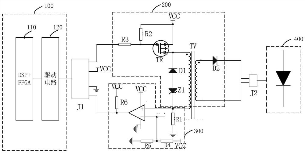 Thyristor trigger pulse signal detection circuit