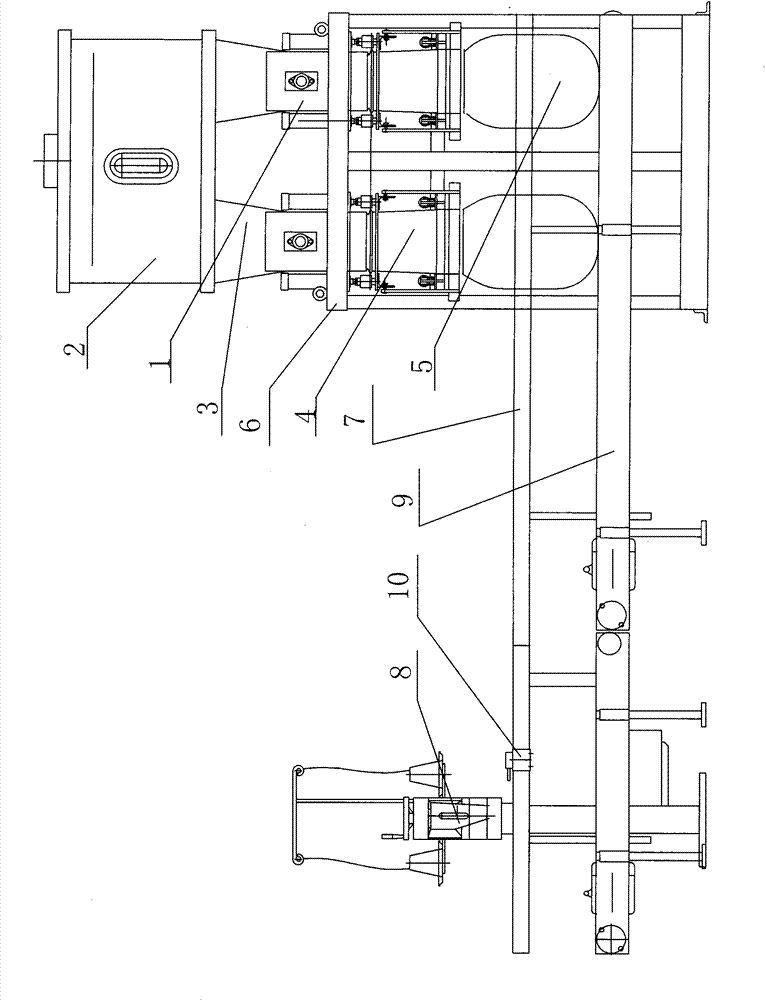 Double station flour packing machine and packing method thereof