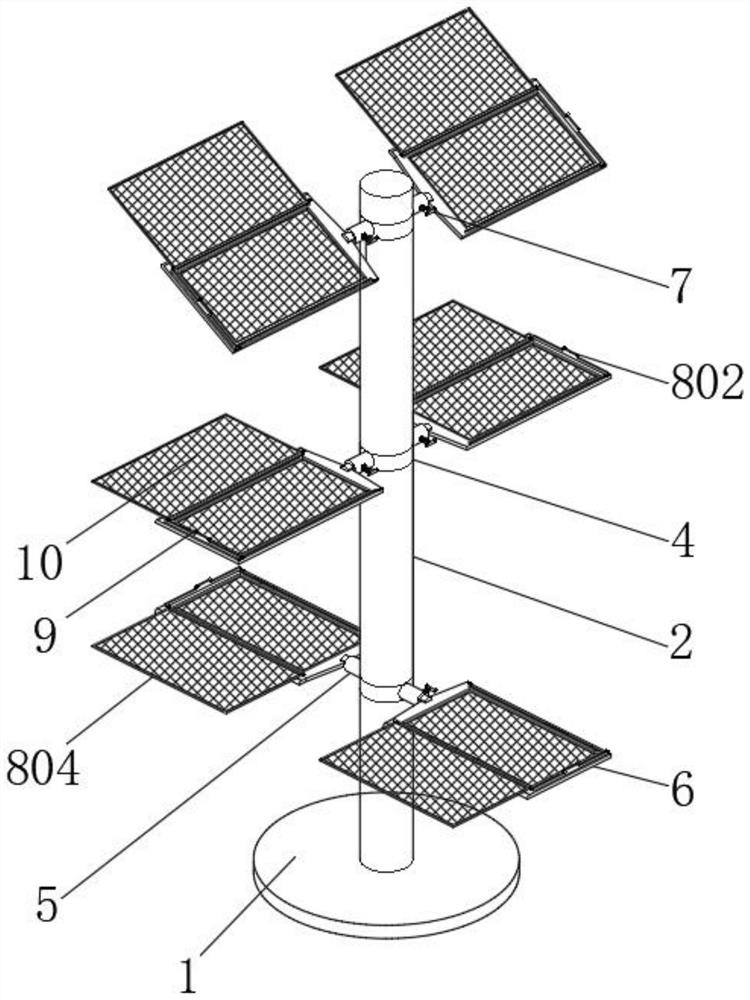 Airing device used in production process of dendrobium officinale