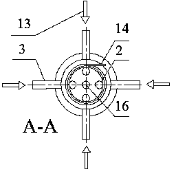 Direct-current type short contact rotational flow reactor