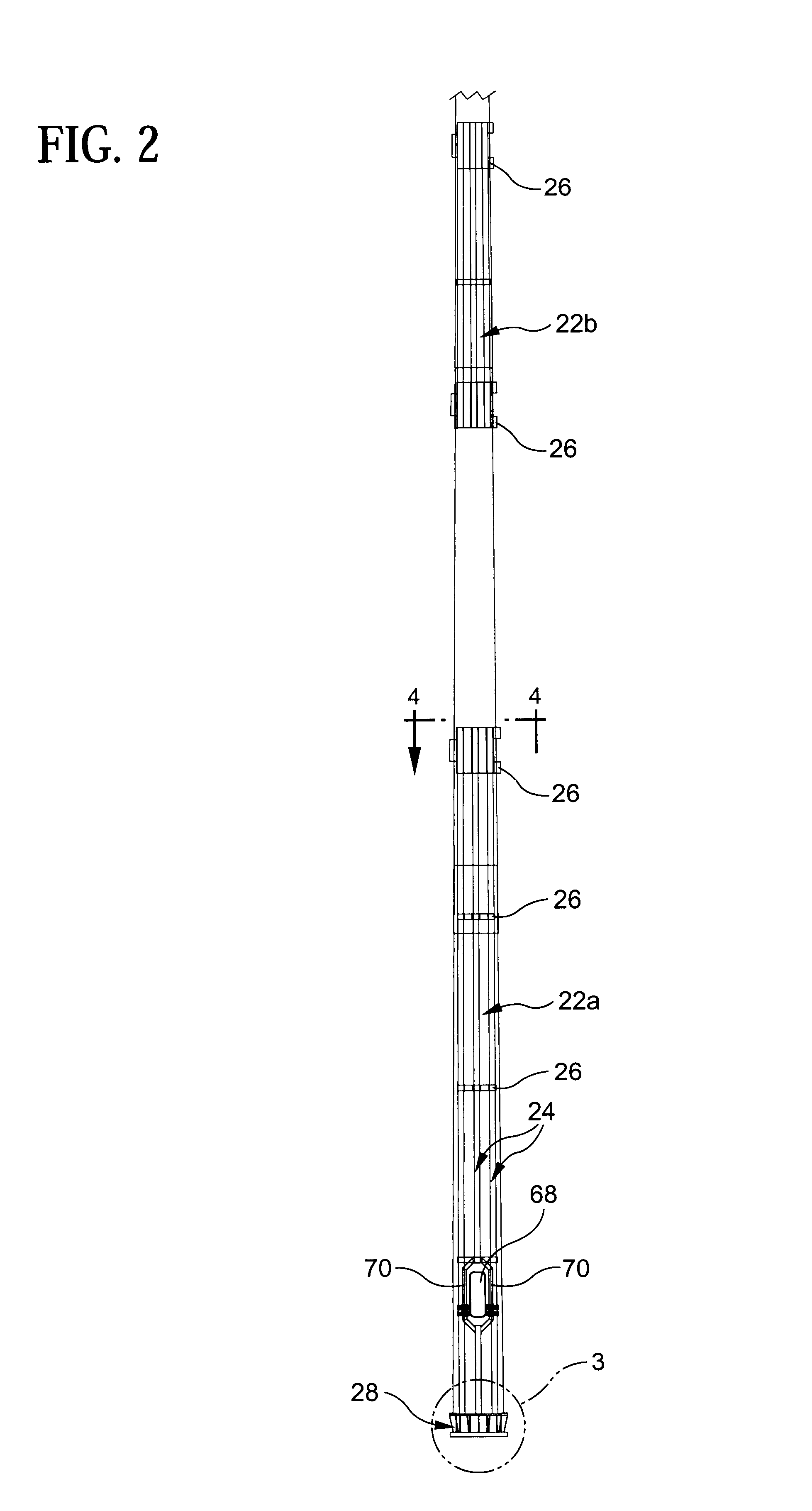 Pole reinforcing arrangement