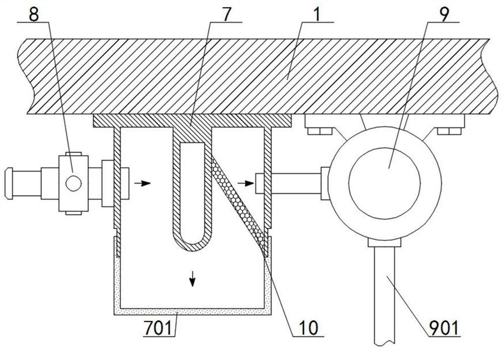 Air humidifying device for strawberry greenhouse planting