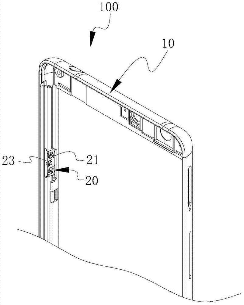 Electronic equipment and side button mounting structure of electronic equipment