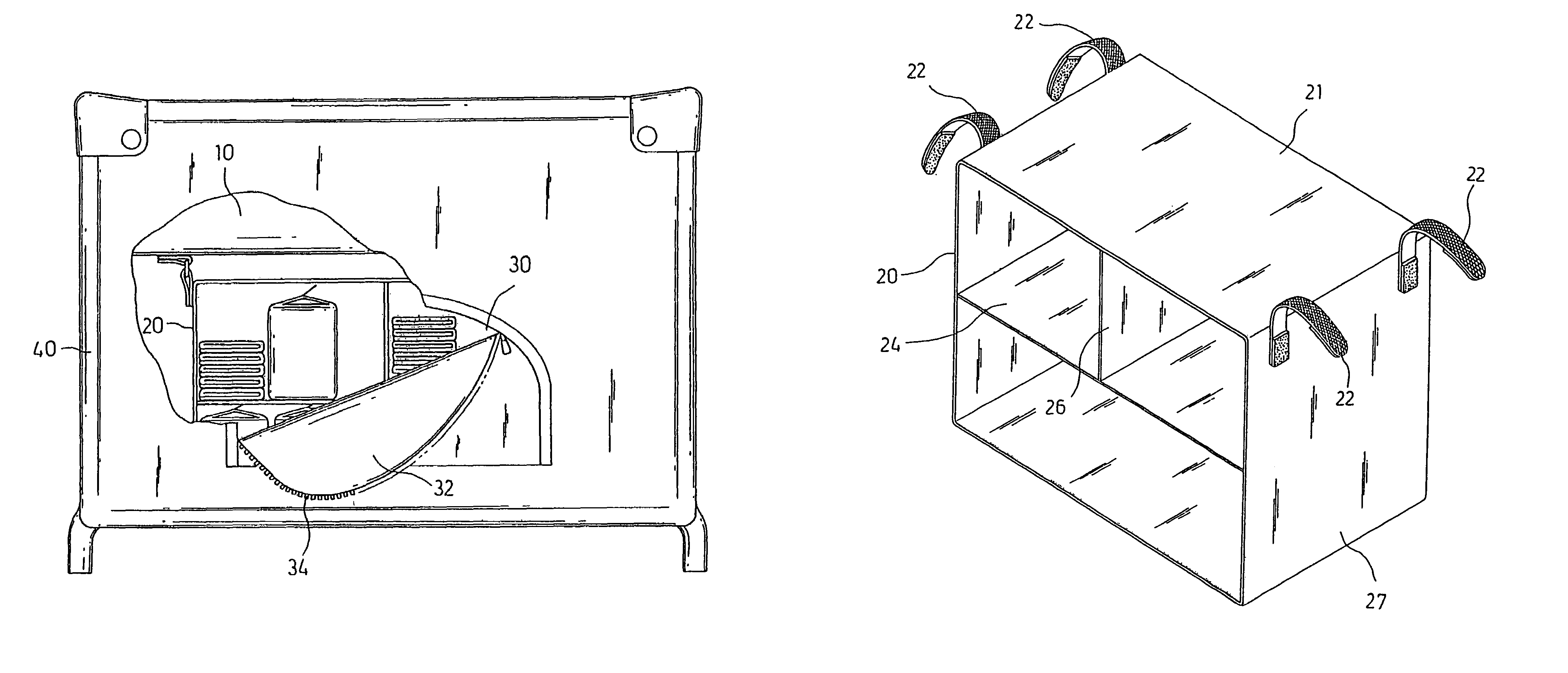 Bassinet having an accommodating space